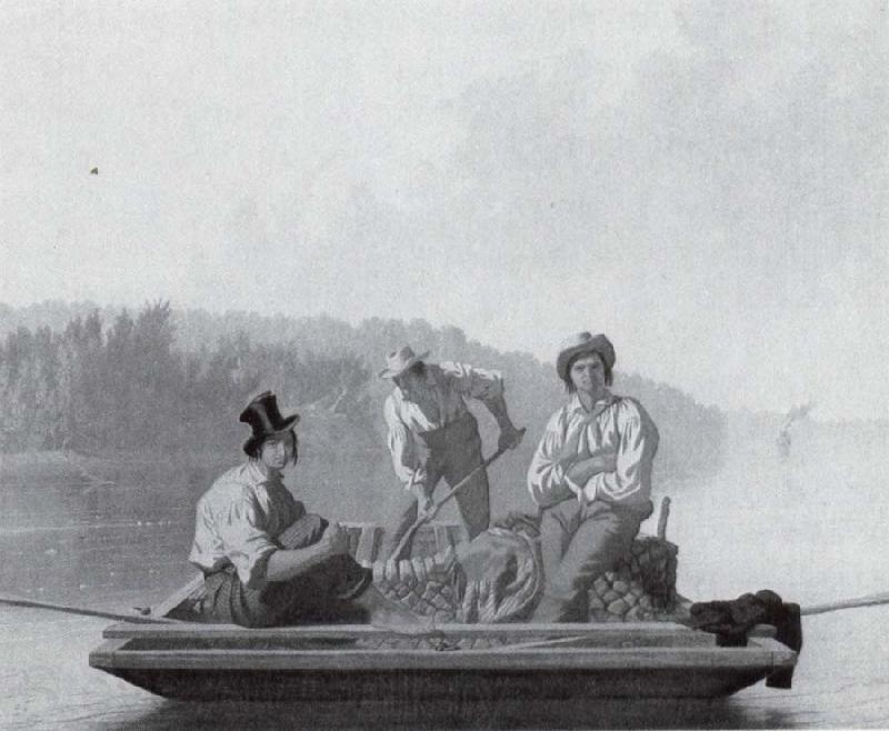 George Caleb Bingham Bootsleute auf dem Missouri Norge oil painting art